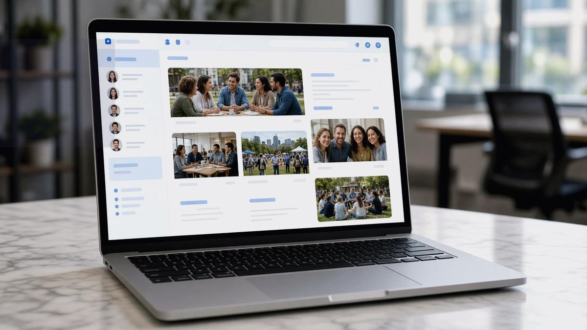 Facebook Business Page for Sale — editorial photo of a Facebook page workspace